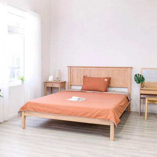 Giường gỗ thông lắp ráp hiện đại