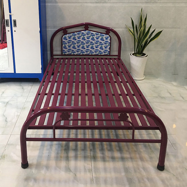 Giường sắt nhỏ hiện đại khung sắt ống tròn cao cấp