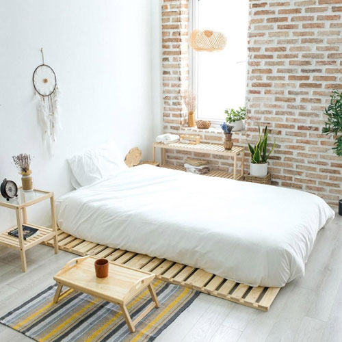 Giường pallet gỗ nhập khẩu tốt nhất cho phòng ngủ hiện đại