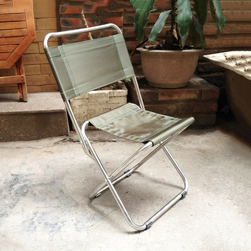 Ghế dù xếp inox mini