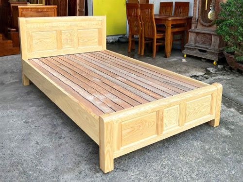 Giường gỗ sồi 1m