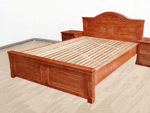 Giường gỗ sồi tân cổ điển