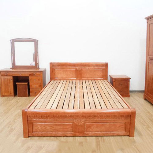 Giường gỗ sồi Nga 1m8