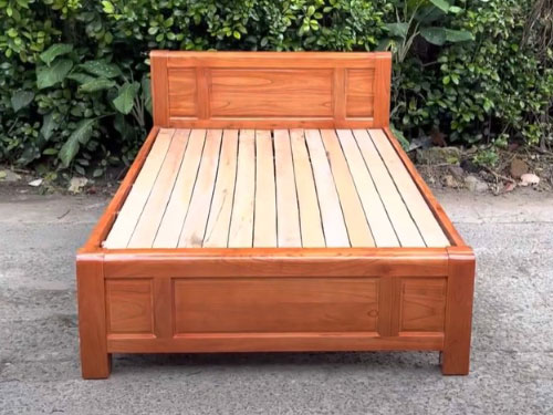 Giường gỗ xoan đào 1m2