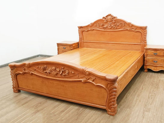 Giường ngủ gỗ xoan đào Hoàng Anh Gia Lai
