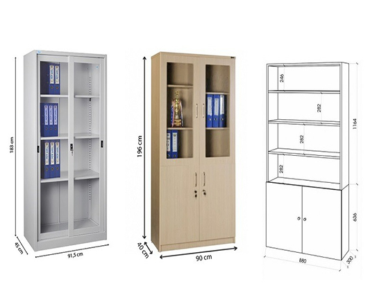 Kích thước tủ hồ sơ tài liệu Hòa Phát
