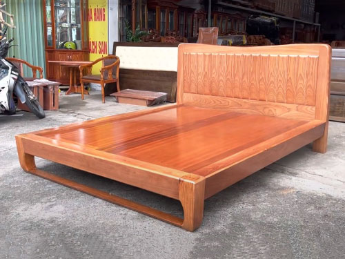 Giường gỗ xoan đào 2mx2m2