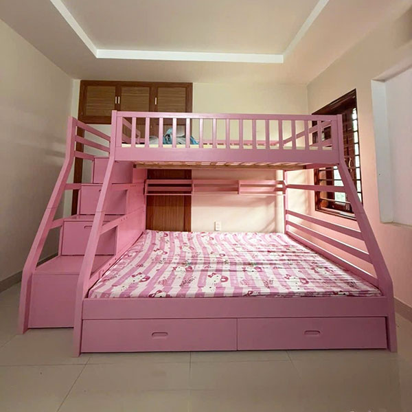 Giường tầng gỗ tự nhiên và công nghiệp khác nhau gì?
