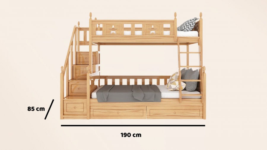 Cách chọn giường tầng theo diện tích phòng