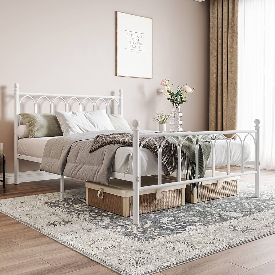 Mẫu giường sắt vintage đẹp và ấn tượng