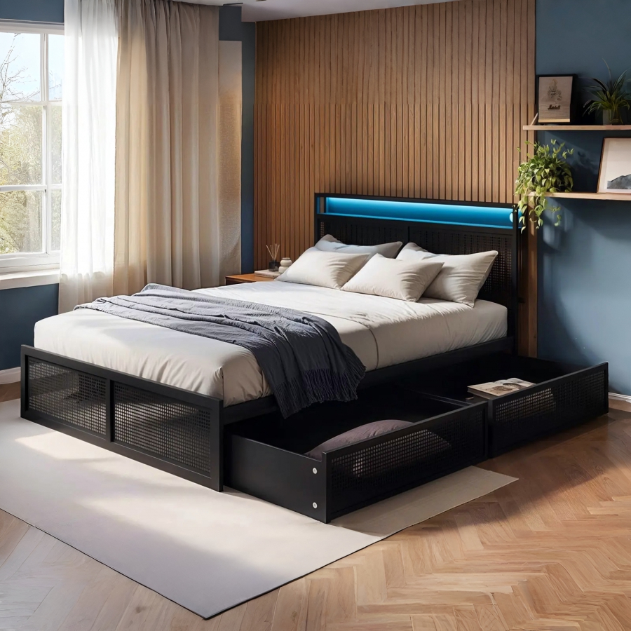 Mẫu giường sắt hiện đại đẹp và tối giản
