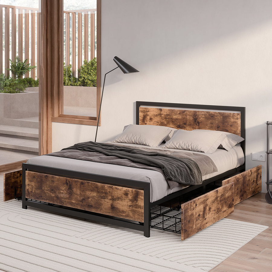 Mẫu giường sắt có ngăn kéo đẹp và đa năng