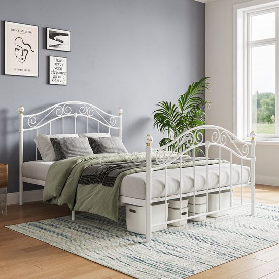 Mẫu giường sắt mỹ thuật đẹp và tinh xảo
