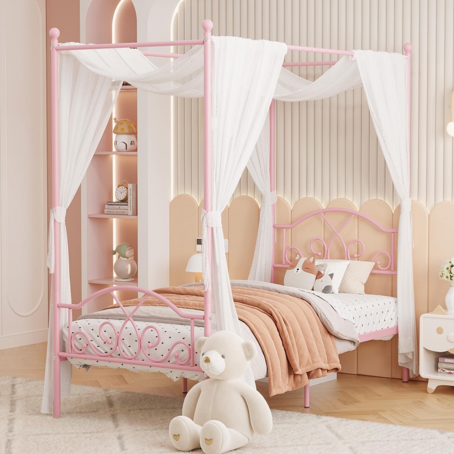 Mẫu giường sắt công chúa đẹp cho bé gái