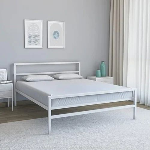 Mẫu giường sắt hộp vuông đẹp và bền chắc