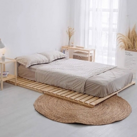 Giường ngủ gỗ pallet gấp gọn phong cách tối giản