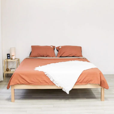 Giường ngủ gỗ không đầu kiểu Nhật