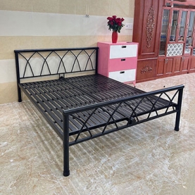 Giường sắt sơn tĩnh điện hiện đại lắp ráp đơn giản