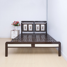 Giường sắt 1 mét 6 dài 2m sắt hộp vuông cho gia đình và phòng trọ