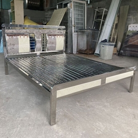 Giường inox đôi