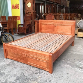 Giường gỗ sồi Mỹ 1m6