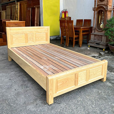 Giường gỗ sồi 1m