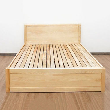 Giường gỗ sồi 1m8