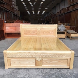 Giường gỗ sồi Nga 1m6