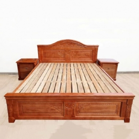 Giường gỗ sồi tân cổ điển
