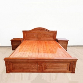 Giường gỗ sồi cao cấp