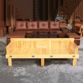 Giường ghế gấp gỗ sồi