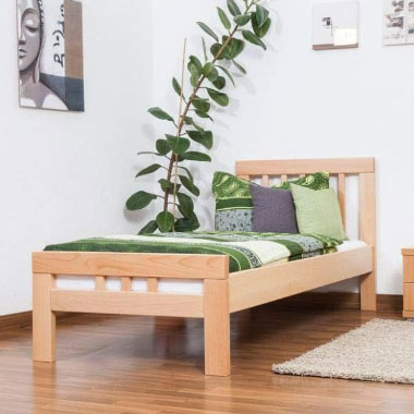 Giường gỗ thông 1m