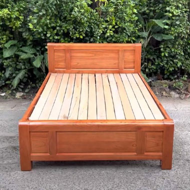 Giường gỗ xoan đào 1m2