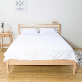 Giường gỗ thông tự nhiên