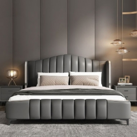 Giường tân cổ điển gỗ công nghiệp