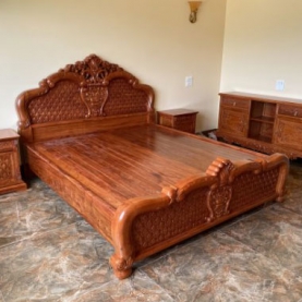 Giường hồng gỗ hương