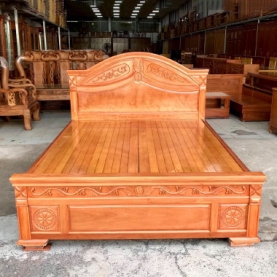 Giường gỗ hương đỏ