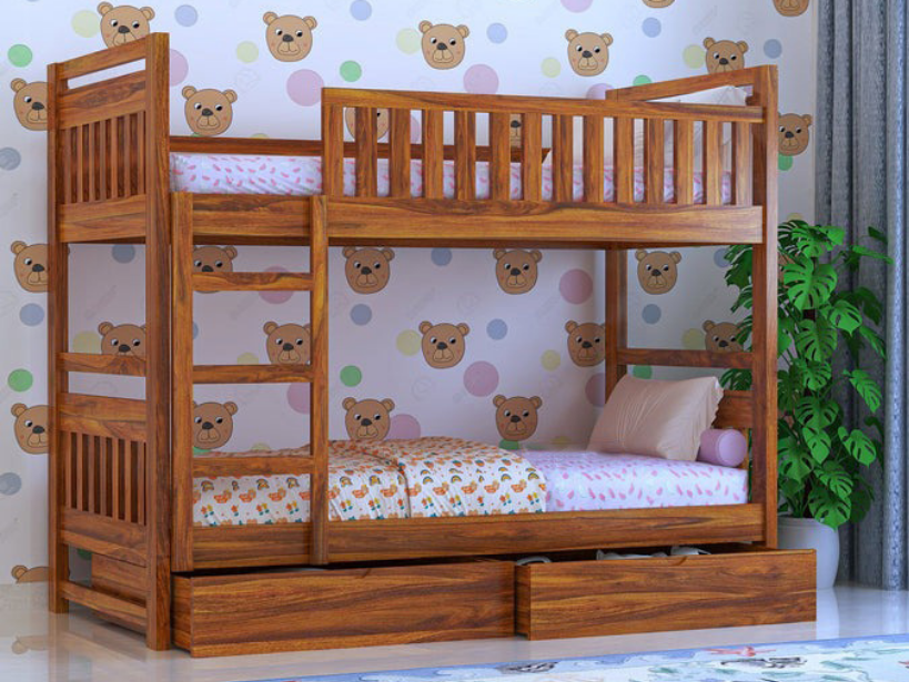 Giường tầng gỗ tự nhiên và công nghiệp khác nhau gì?