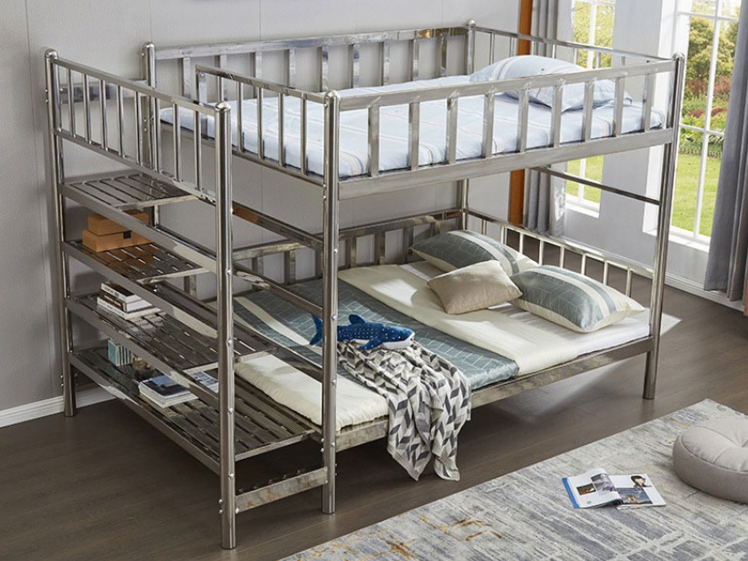 Nên mua giường tầng inox hay giường tầng sắt?