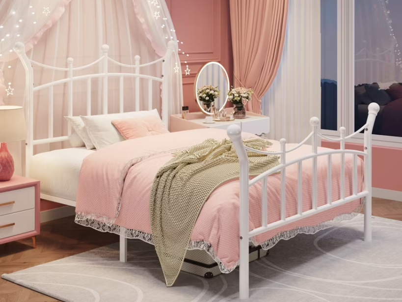 Mẫu giường sắt công chúa đẹp cho bé gái