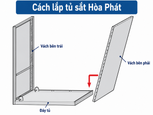 Cách lắp tủ sắt Hòa Phát