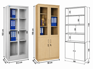 Kích thước tủ sắt Hòa Phát